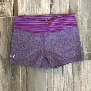 Under Armour Workout Shorts - Purple Size Small